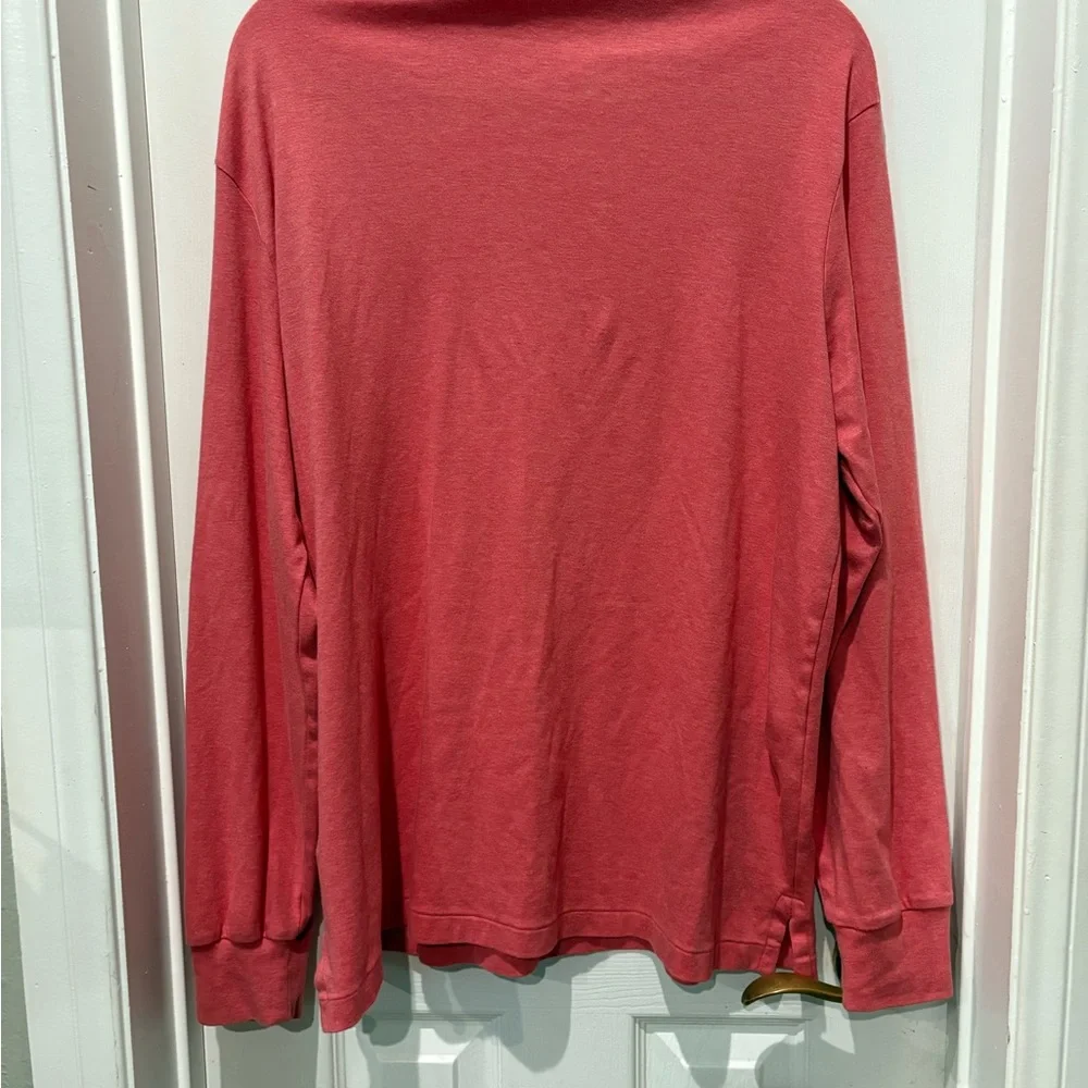 Polo Ralph Lauren Classic Fit Long Sleeve Polo Shirt - Men’s Size L -Salmon/Pink